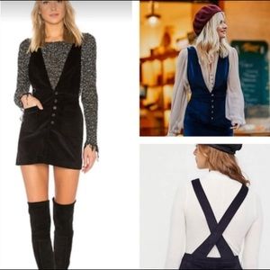 Free People Old School Love Corduroy Jumper Dress